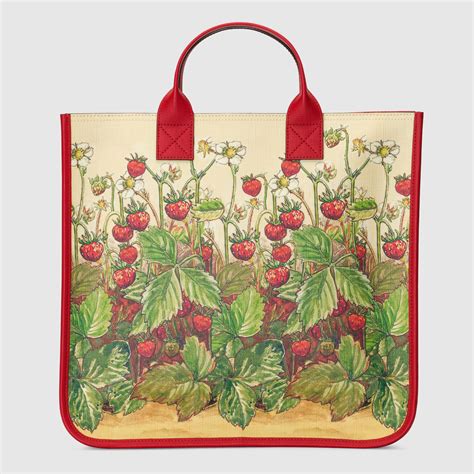 gucci strawberry fairy|Gucci Children's large tote bag with strawberry fairy print.